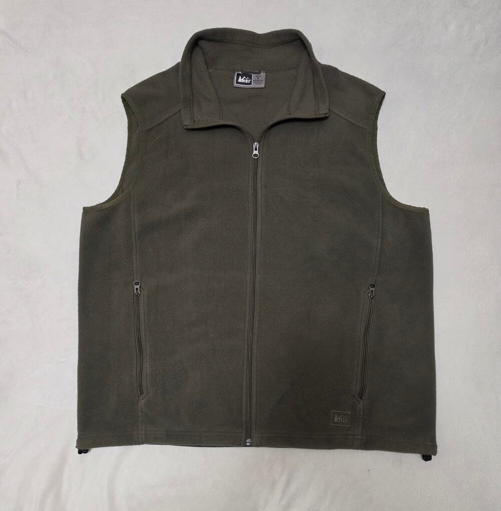 REI Co-op Men's Fleece Vest - Size XL - Olive Green